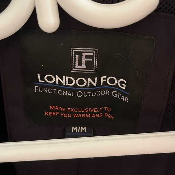 Black London Fog Rain Jacket size Medium - Picture 2 of 4